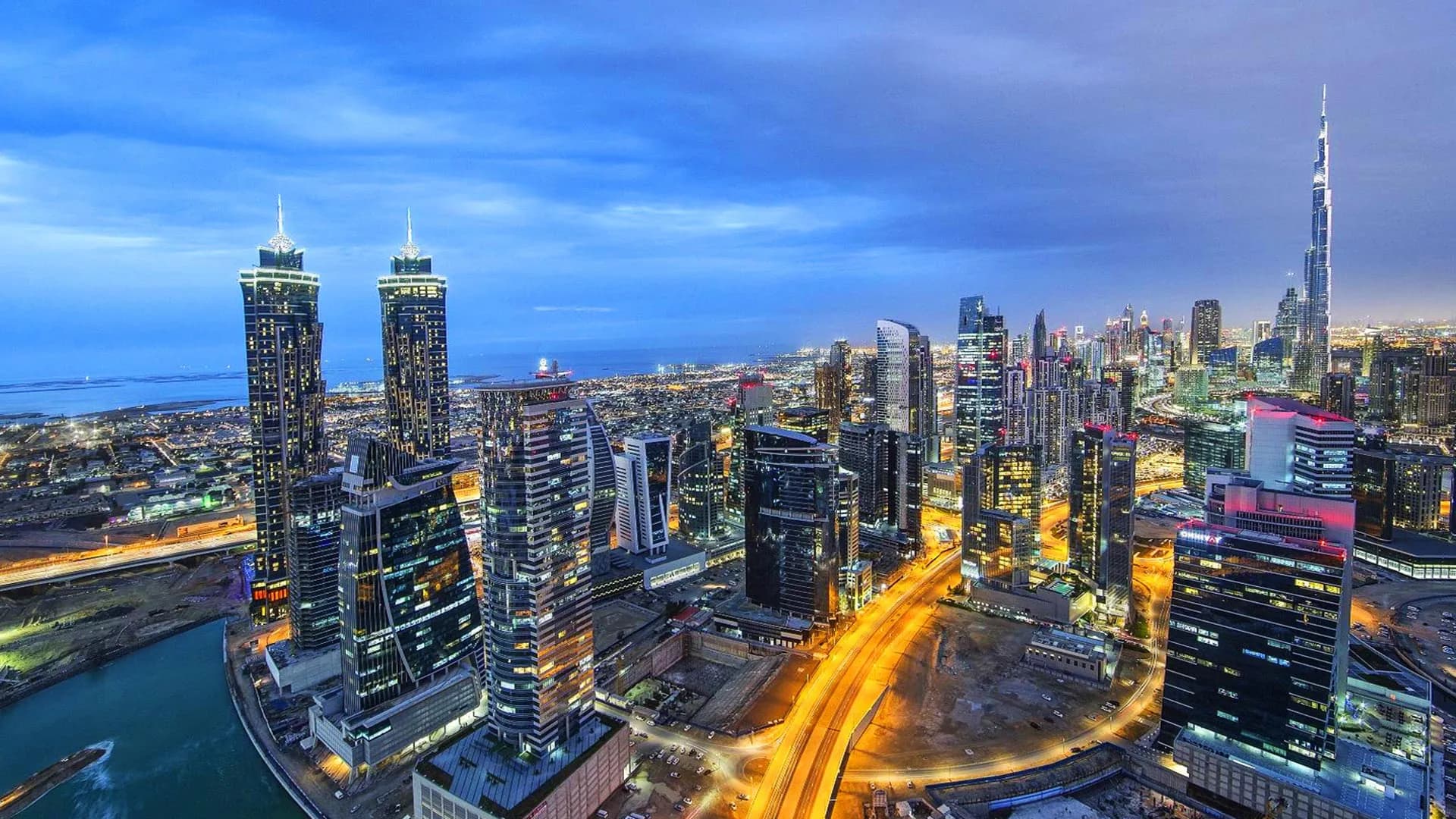 Dubai skyline, United Arab Emirates